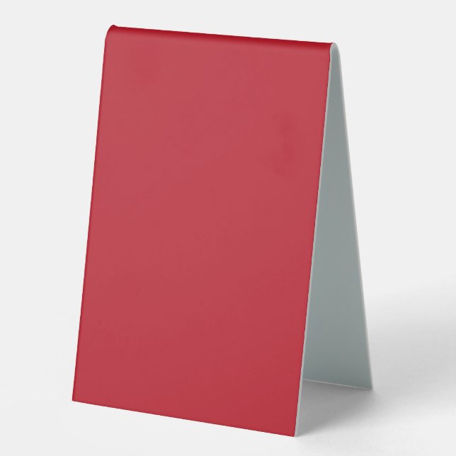 Erhöhen Sie Ihr Design durch einen roten Hintergru Tischaufsteller (Vorderseite)