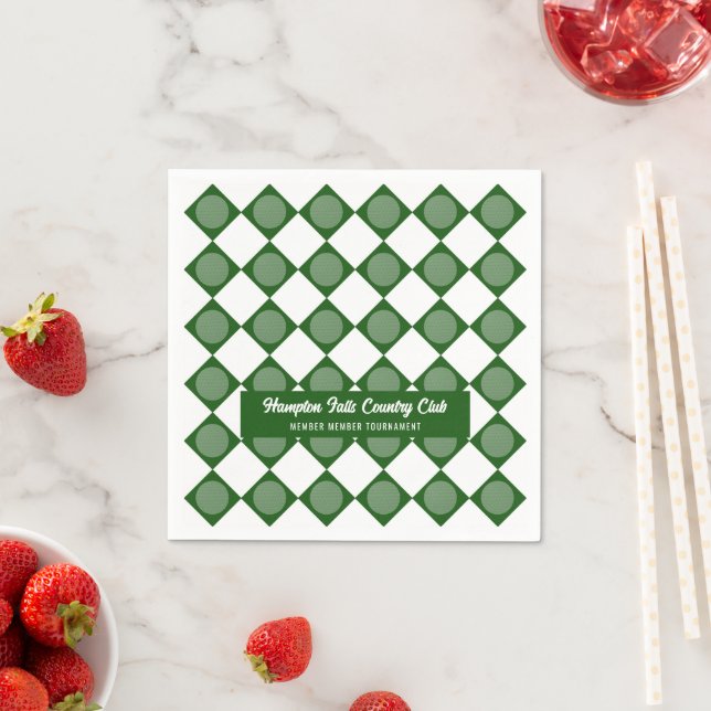 Erhöhen Sie Ihr Spiel: Golf Club Event Paper Napki Serviette (Beispiel)
