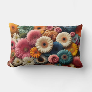 Erhöhen Sie Ihre Raumfarbe Gerbera Daisy Floral Lendenkissen
