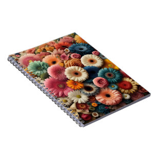 Erhöhen Sie Ihre Raumfarbe Gerbera Daisy Floral Notizblock