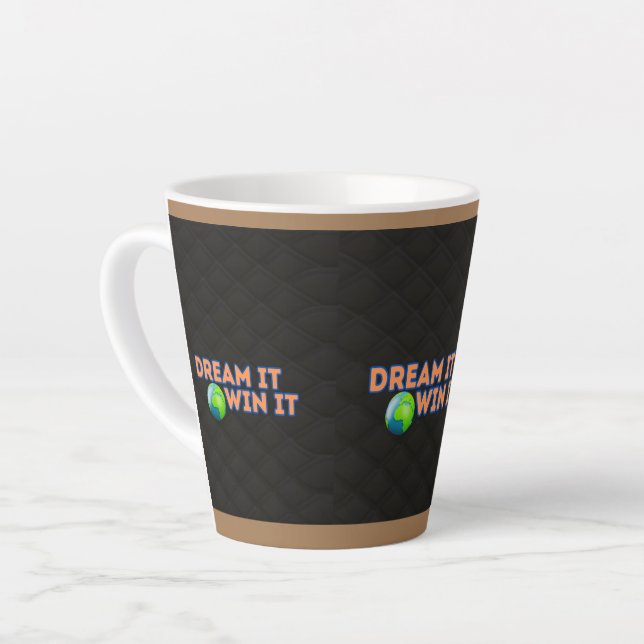 Erhöhen Sie Ihren Kaffee einzigartig Latte Tasse D (Linke Ecke)
