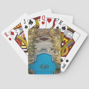 Erhöhte Ansicht Herods Palace Hotel Schwimmbad Spielkarten