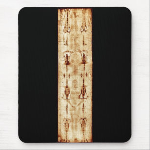 ERHÖHTES Leichentuch vollen Bild Turins Jesus Mousepad