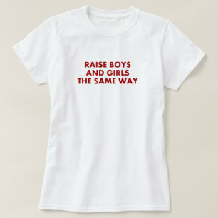 Erhöhungs-Jungen und Mädchen die gleiche Weise T-Shirt