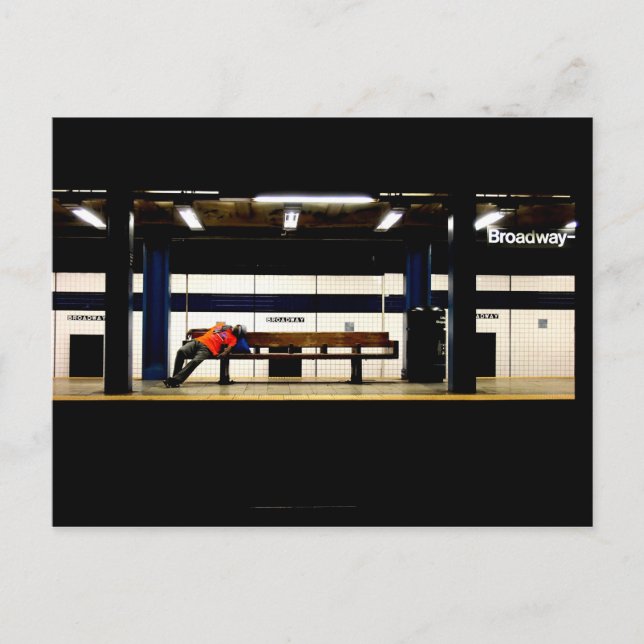 Erholung am Broadway Postkarte (Vorderseite)