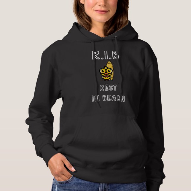Erholung am Strand Phrase Summer Beach Niedlich Ch Hoodie (Vorderseite)