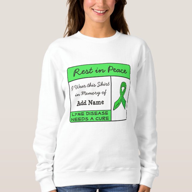 Erholung bei der Lyme-Krankheit des Friedens im Ge Sweatshirt (Vorderseite)