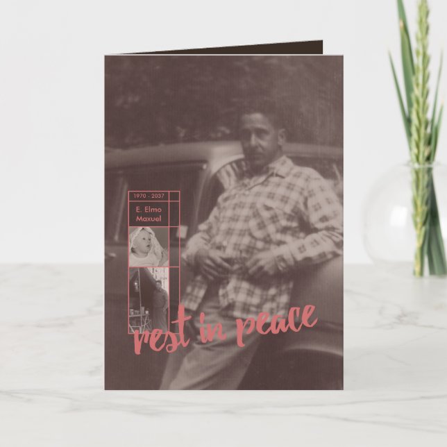 Erholung bei Einladungen zur Friedensbeerdigung (Vorderseite)