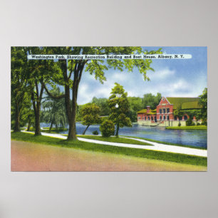 Erholung Bldg & Boathouse Poster