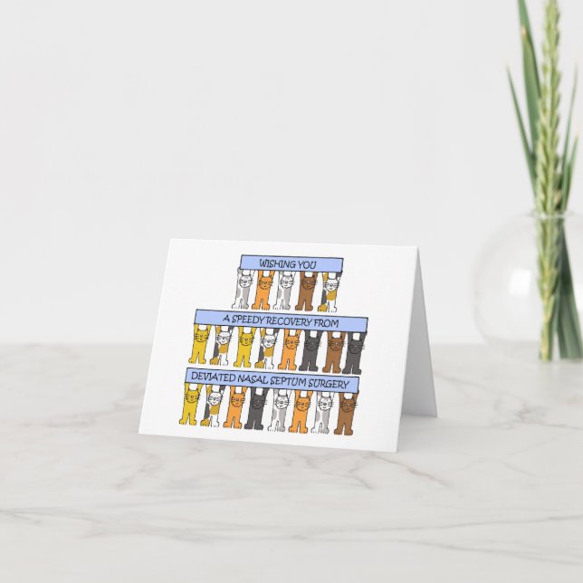 Erholung der Operation des Nasenatels Karte (Vorderseite)