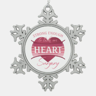 Erholung der Operation für Frauen Schneeflocken Zinn-Ornament