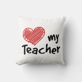 Erholung des Kopfes auf einer Liebe Mein Lehrer Kissen