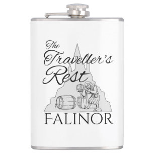 Erholung des Reisenden - Vinyl Wrapped Flask Flachmann