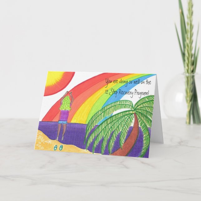 Erholung des Schritt-Encouragement-12 Karte (Vorderseite)