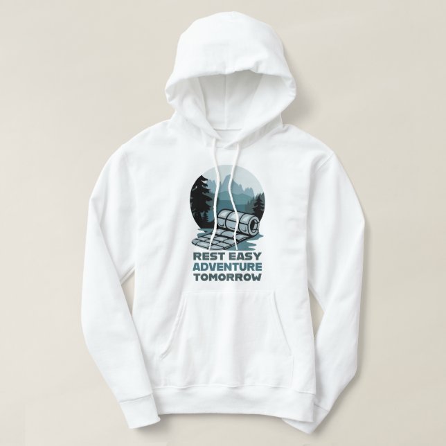 Erholung Easy Adventure Camping Design Hoodie (Design vorne)