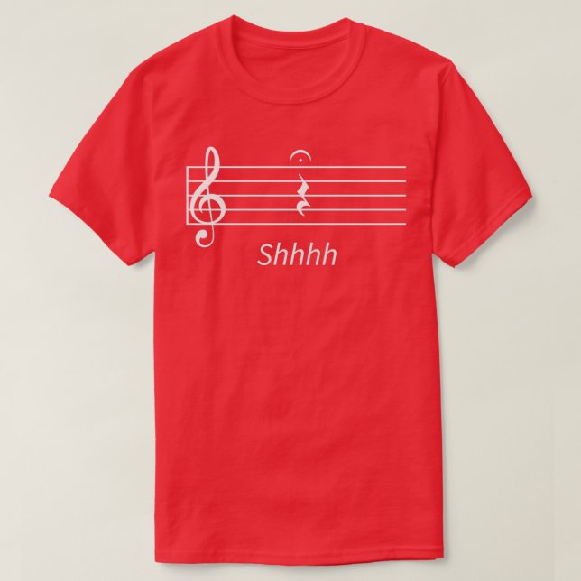 Erholung Fermata Shhh T-Shirt (Design vorne)