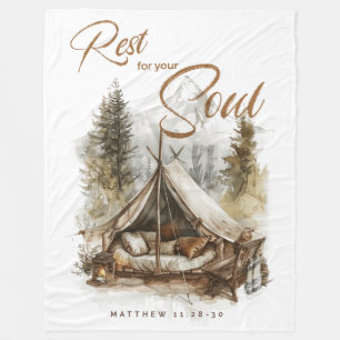 Erholung für Ihr Soul Christlich Boho Blanket Fleecedecke
