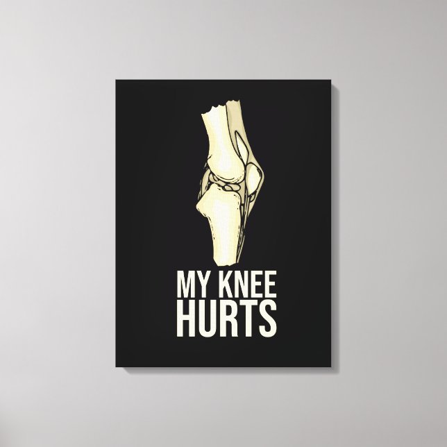 Erholung für Knee-Ersatz - Geschenk neue gemeinsam Leinwanddruck (Vorderseite)