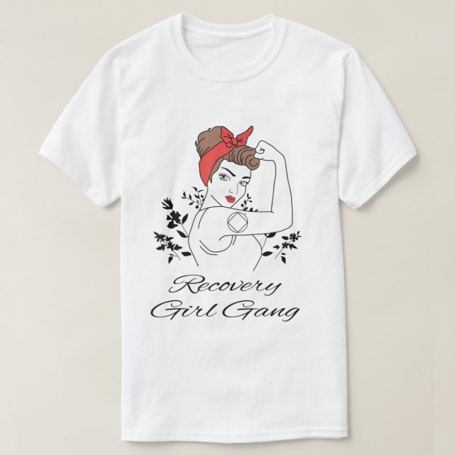 Erholung Girl Gang Narcotics Anonyme NA OM 12 St T-Shirt (Design vorne)