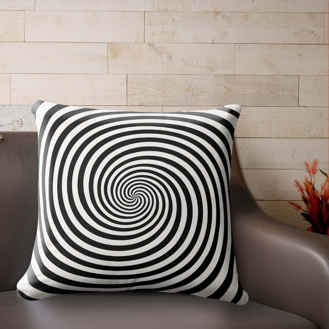 Erholung Ihres Hypnosegedankens Kissen (Add a touch of whimsy and wonder to your space with this throw pillow featuring a hypnotic design.)