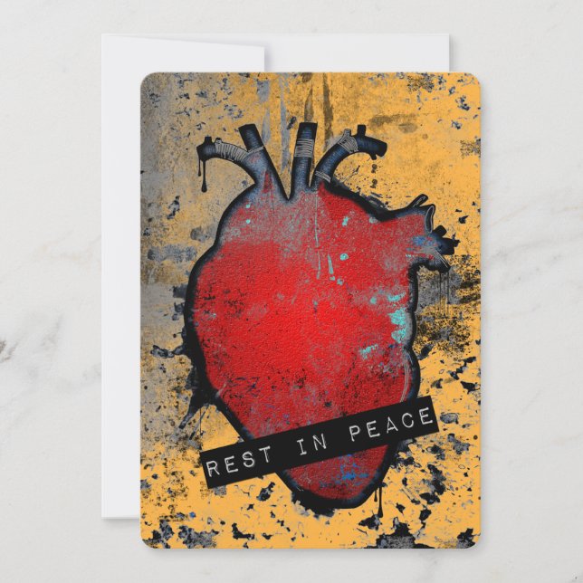 Erholung im friedlichen anatomischen Herzen (Vorderseite)