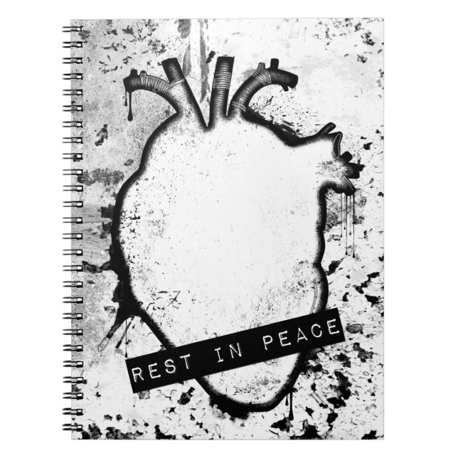 Erholung im friedlichen anatomischen Herzen Notizblock (Vorderseite)