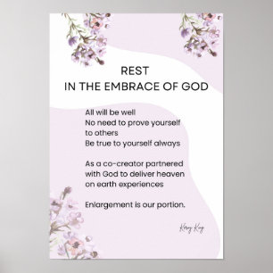 Erholung im Geiste Gottes Gedicht Poster