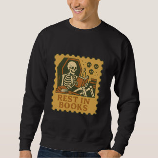Erholung in Büchern - Gothic Skeleton Reader Shirt