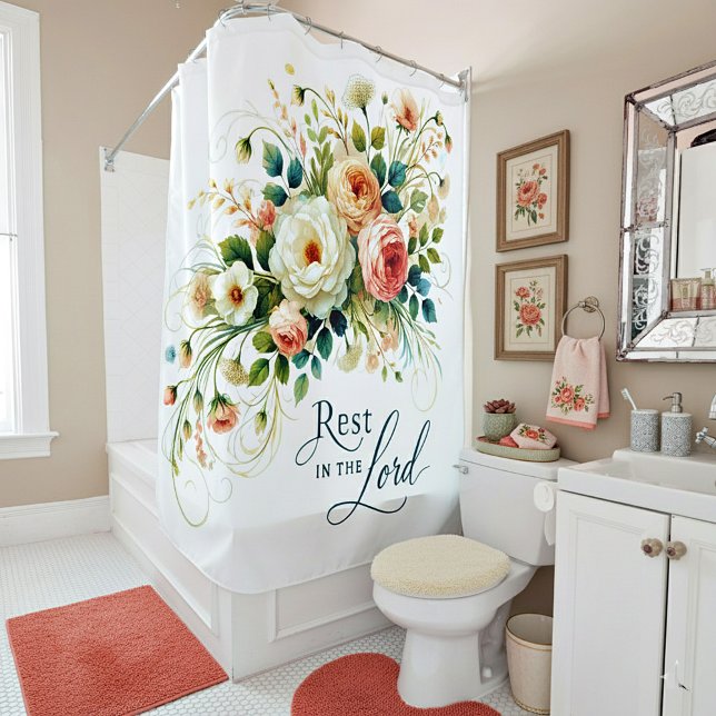 Erholung in der Blütezeit des Herrn Duschvorhang (Von Creator hochgeladen)