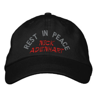 ERHOLUNG IN FRIEDEN, NICK ADENHART BESTICKTE KAPPE
