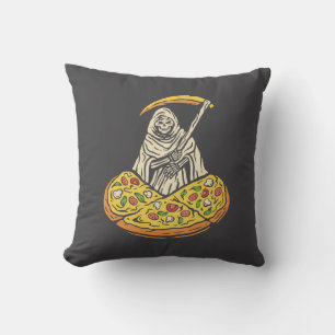Erholung in Stücken von Pizza Kissen