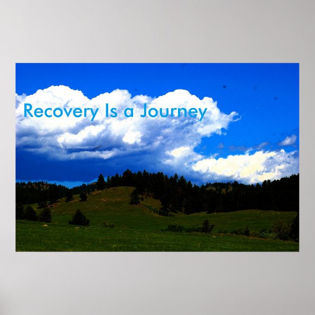 Erholung ist ein Journey Motivierend Poster (Vorne)