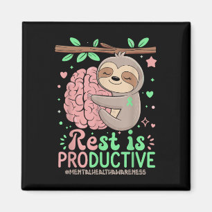 Erholung ist produktives Funny Funny Flatth Mental Magnet