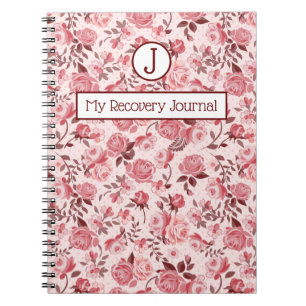 Erholung Journal Pink Roses Notebook Notizblock