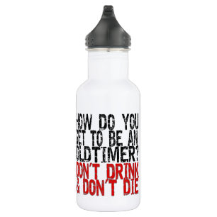 Erholung Old Timer Joke Edelstahlflasche
