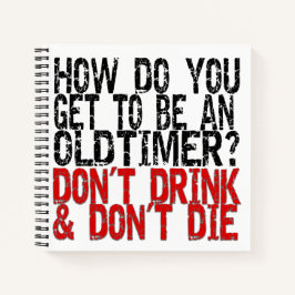 Erholung Old Timer Joke Notizbuch