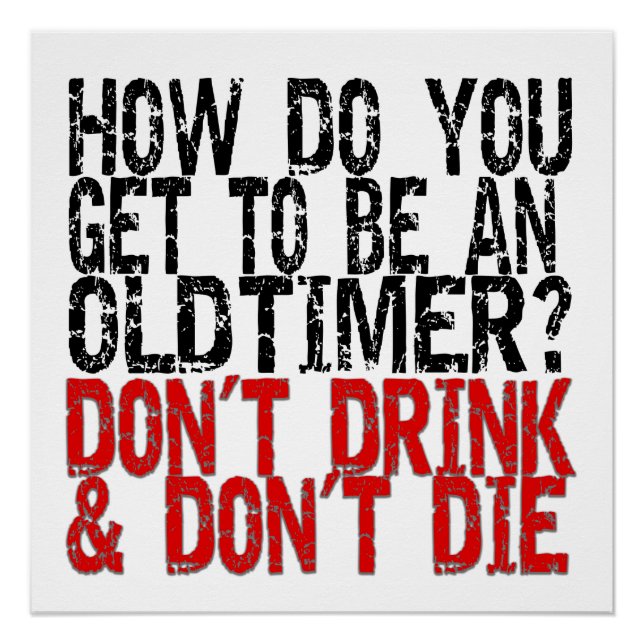 Erholung Old Timer Joke Poster (Vorderseite)