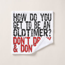 Erholung Old Timer Joke Waschlappen