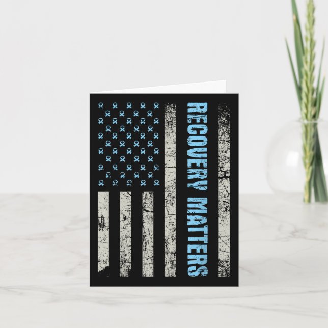 Erholung S - Sobriety Jubiläum Sober Om Na Karte (Vorderseite)