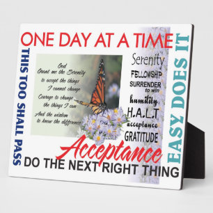 Erholung-Slogans Fotoplatte