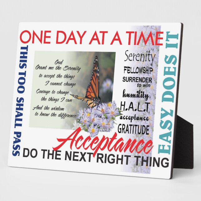 Erholung-Slogans Fotoplatte (Seite)