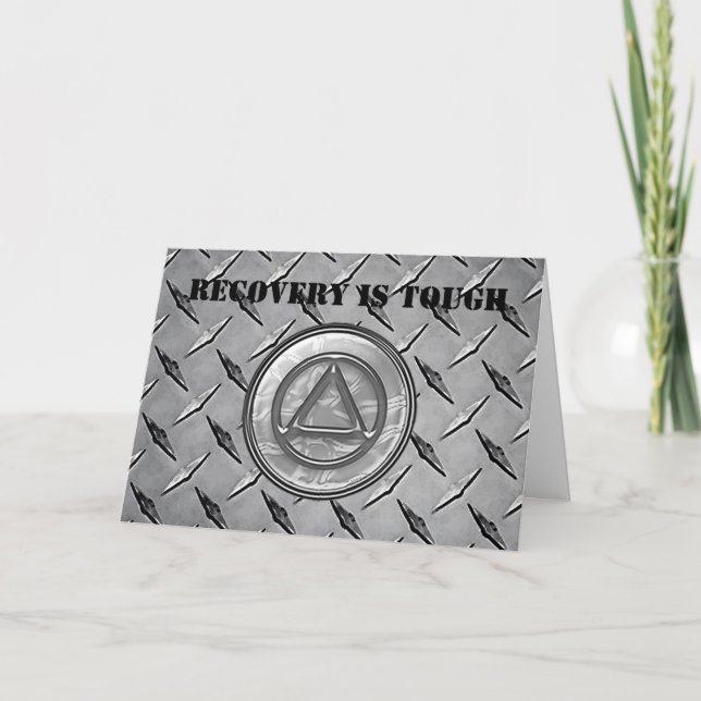 Erholung Sobriety Sober Card Karte (Vorderseite)