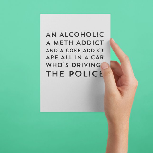 Erholung Spaß Sarcastic 12 Step Grußkarte (Von Creator hochgeladen)