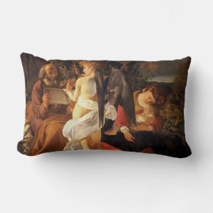 Erholung über den Flug nach Ägypten (Caravaggio) Lendenkissen