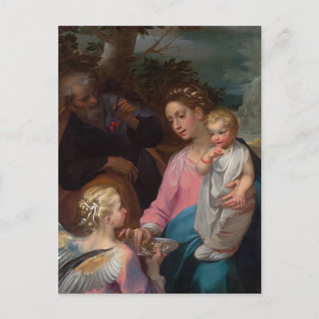 Erholung über den Flug nach Ägypten durch Francesc Postkarte (Vorderseite)