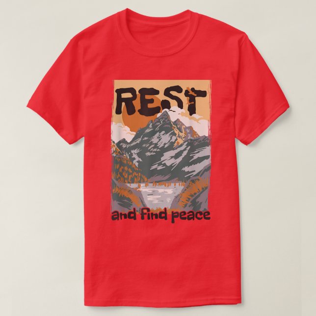 Erholung und Frieden finden T-Shirt (Design vorne)