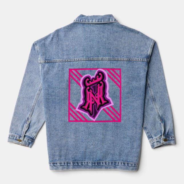 Erholung und Relax RNR gekrönt Jeansjacke (Rückseite)