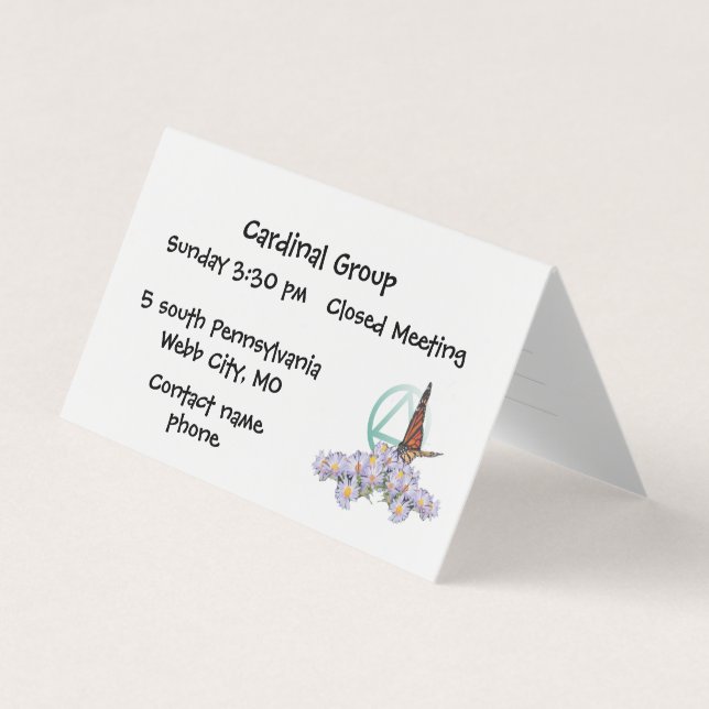 Erholung Visitenkarten (Vorderseite)