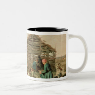Erholung während Heuens, 1861 Zweifarbige Tasse