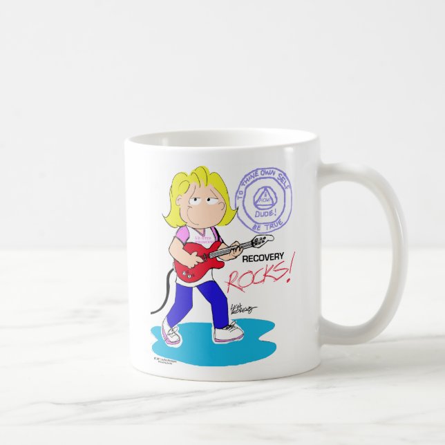 Erholungs-Felsen - Damen-Tasse Kaffeetasse (Rechts)